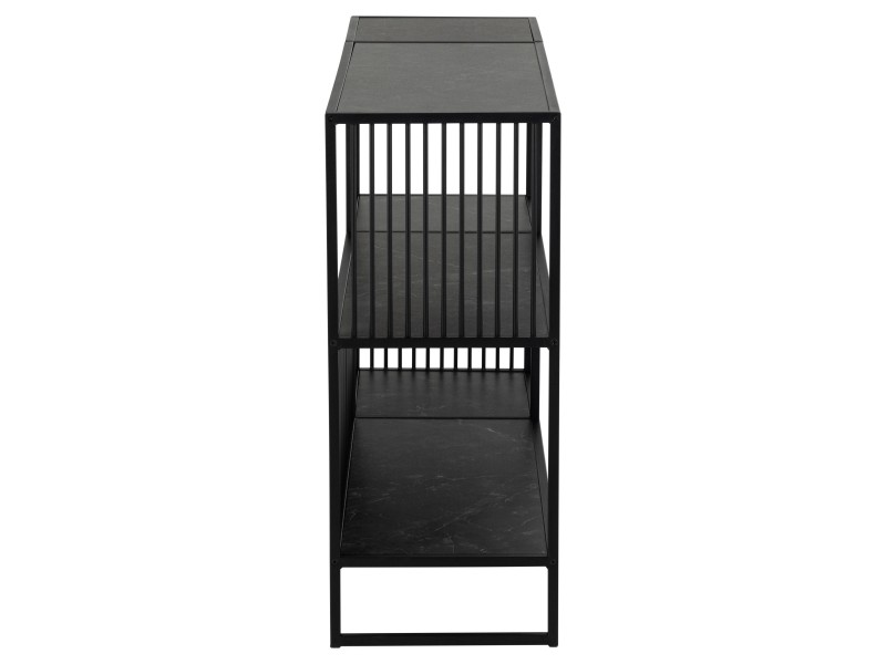 Regał Strington niski czarny - ACTONA